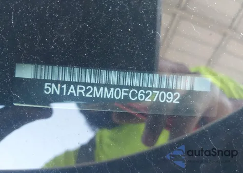 2015 Nissan Pathfinder Sl z USA, uszkodzony, nr VIN 5N1AR2MM0FC627092